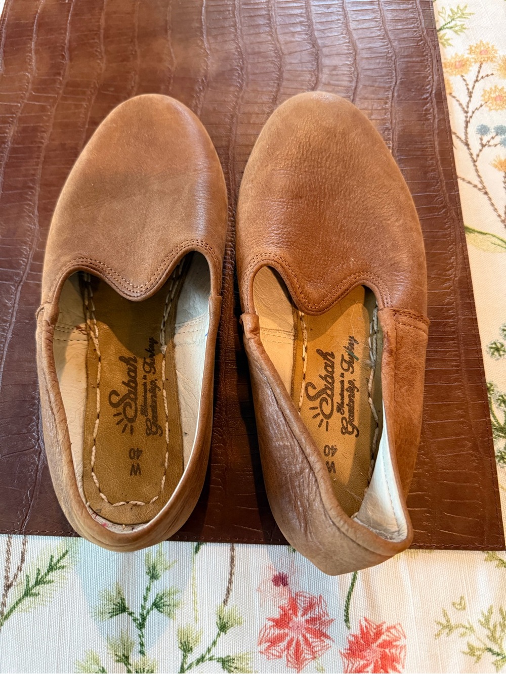 Sabah Brown Leather Slip-On Loafers